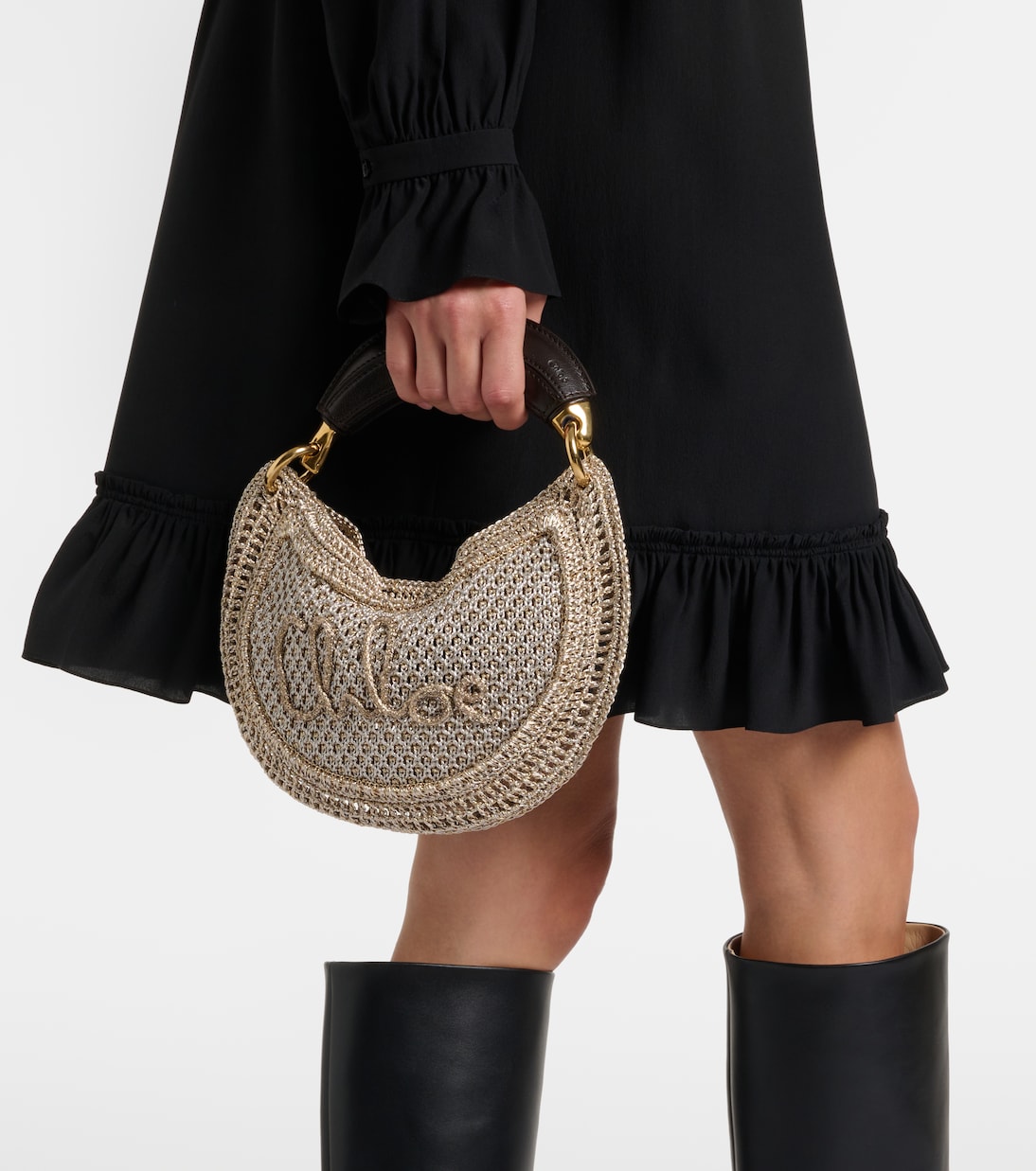 Sac Summer Banana Mini en crochet | Chloé