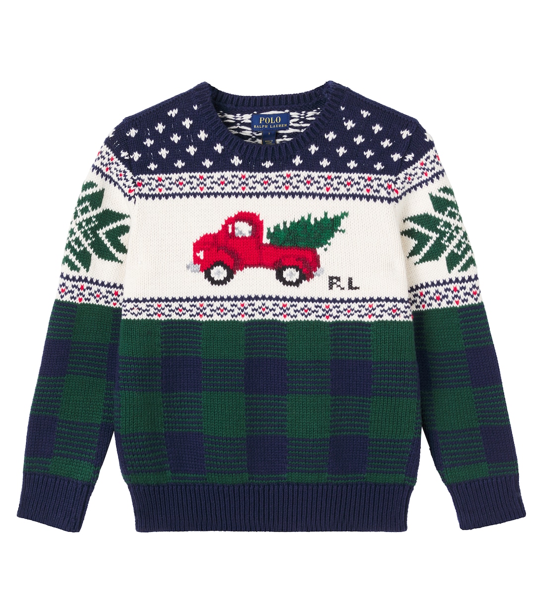 Pullover in cotone jacquard | Polo Ralph Lauren Kids