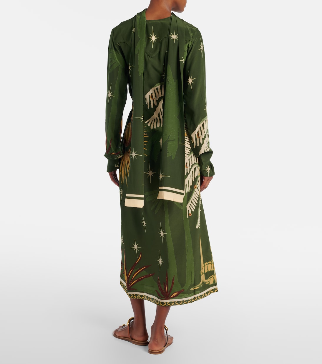 Bedrucktes Midikleid aus Seide | Johanna Ortiz