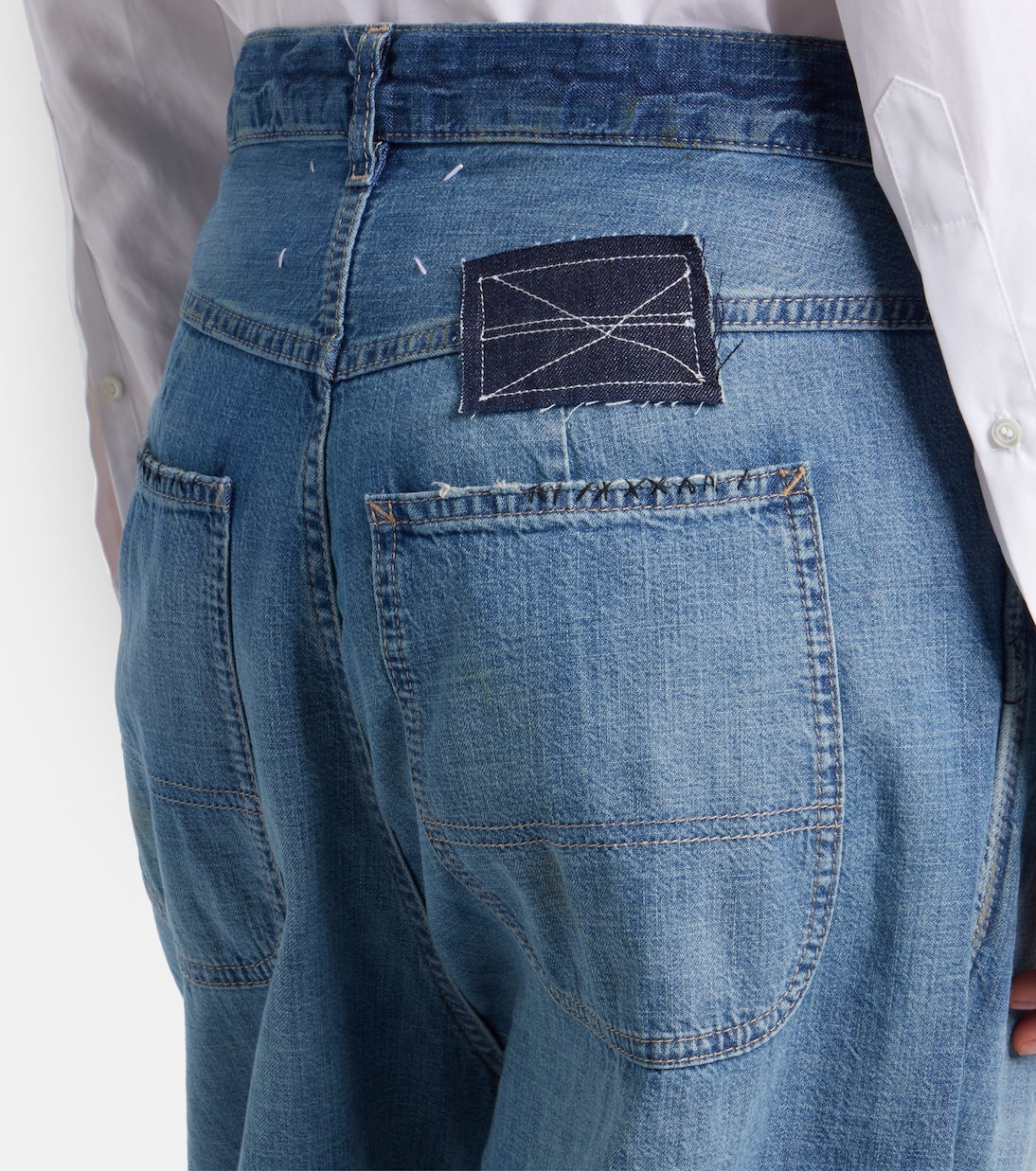 Distressed wide-leg jeans | Maison Margiela