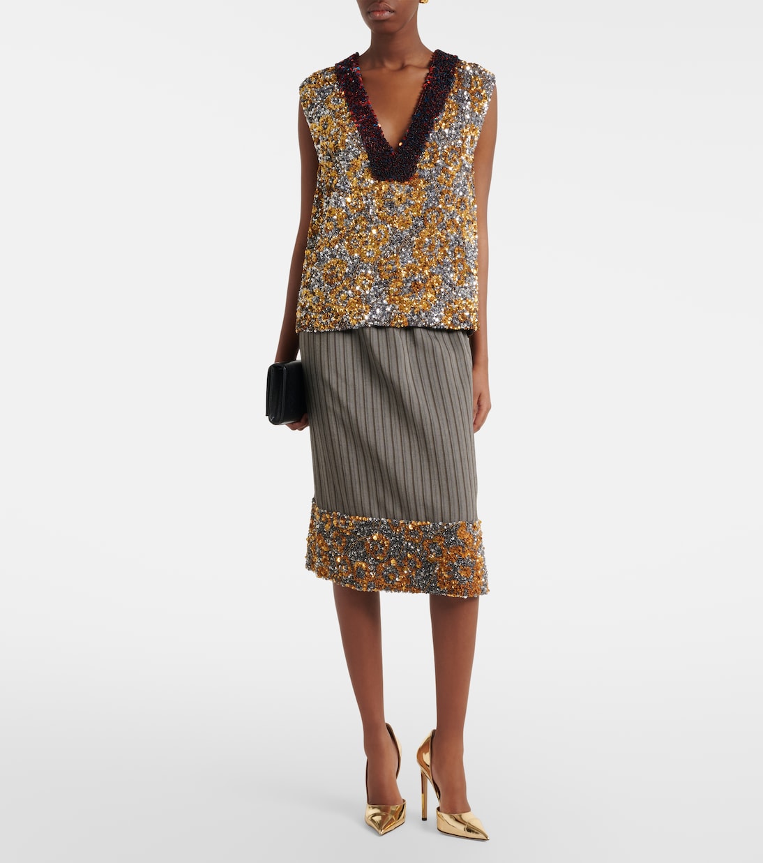 Brigitte mirrored leather pumps | Jimmy Choo