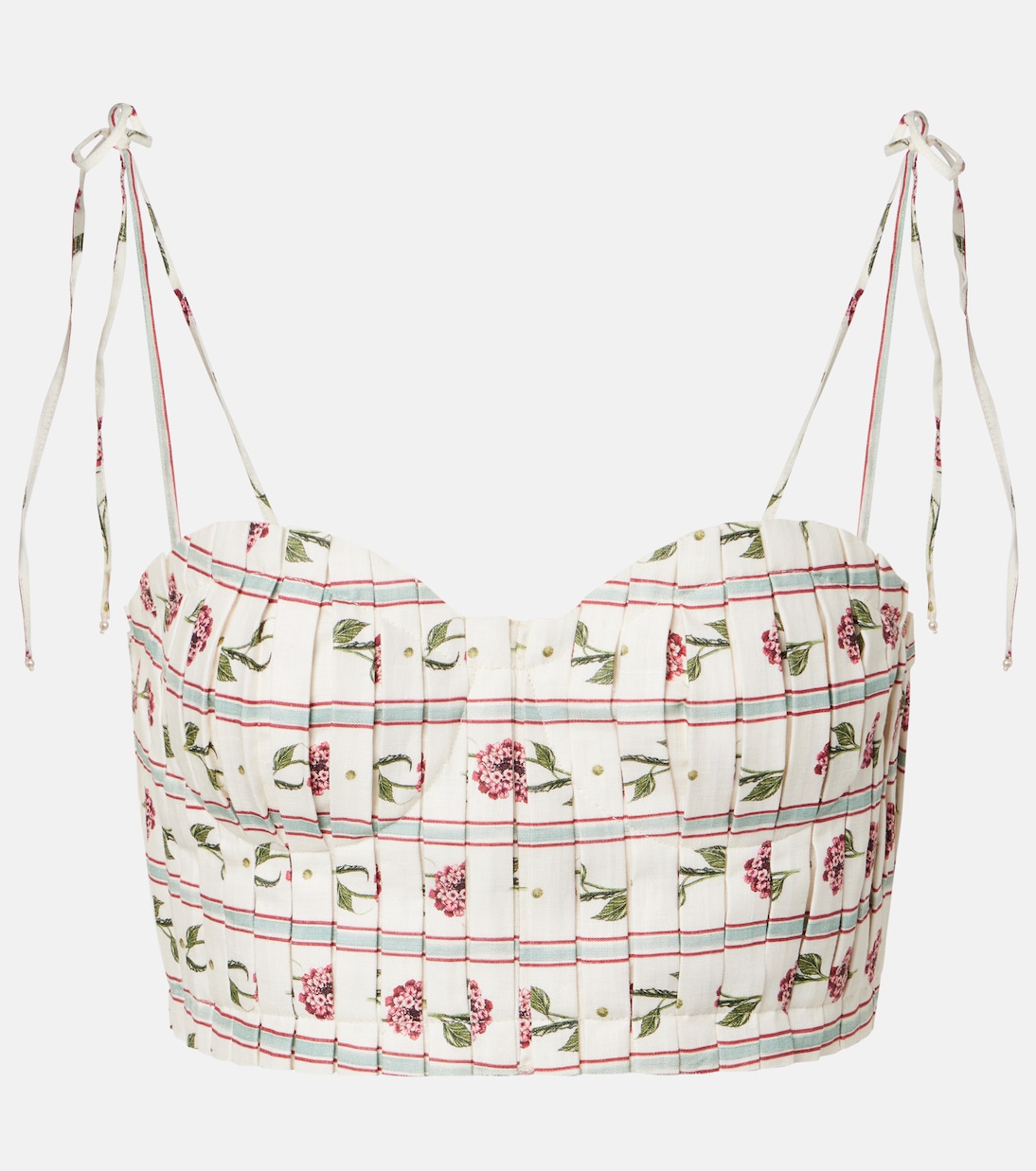 Top Morgina en lin à fleurs | Agua by Agua Bendita