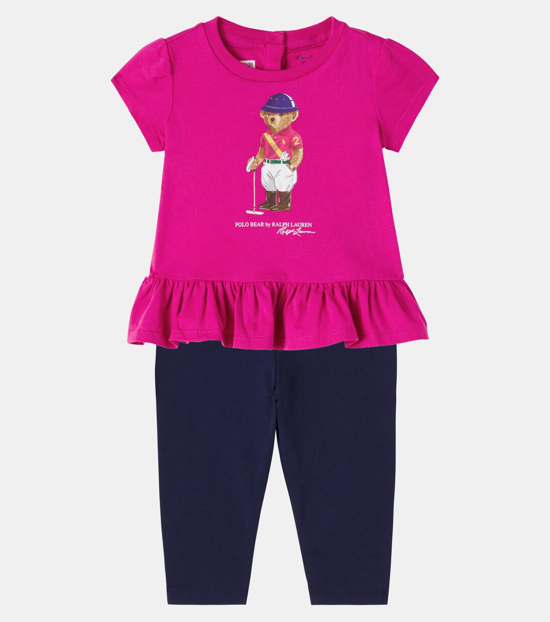 Baby Polo Bear T-shirt and pants set | Polo Ralph Lauren Kids