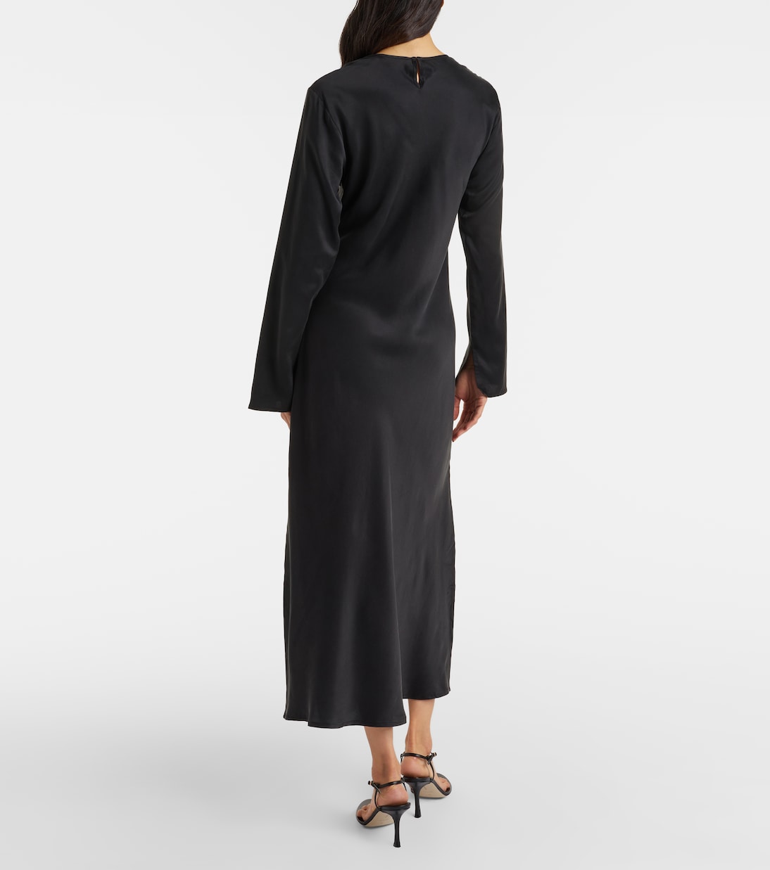 Salina silk charmeuse maxi dress | Asceno