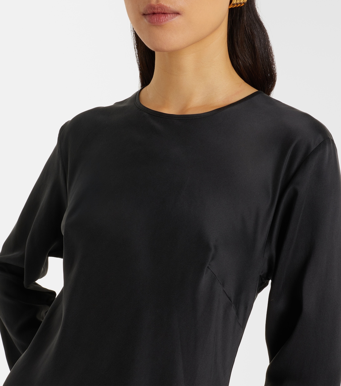 Salina silk charmeuse maxi dress | Asceno