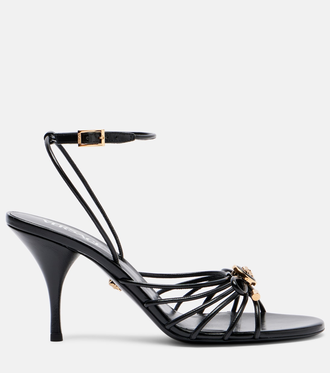 Leather slingback sandals | Versace