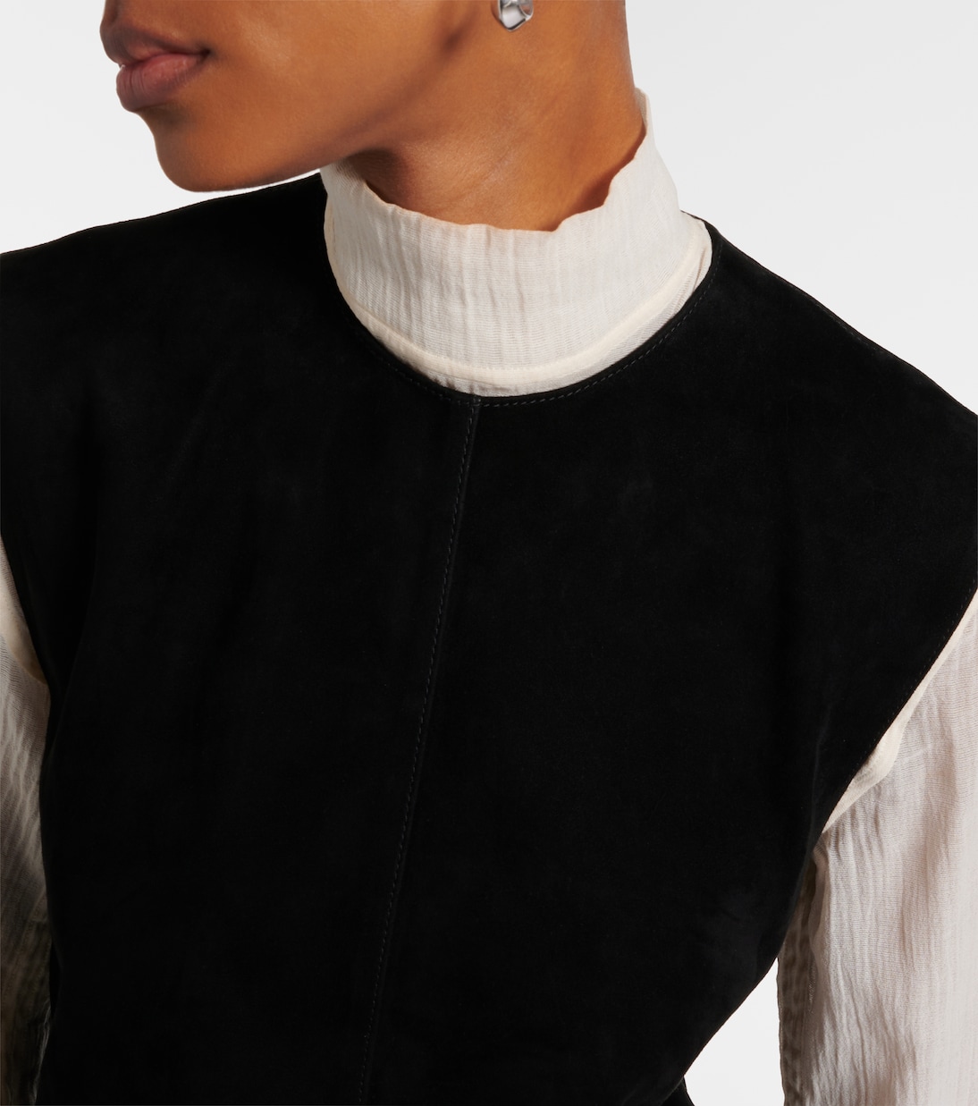 Minikleid aus Veloursleder | Toteme