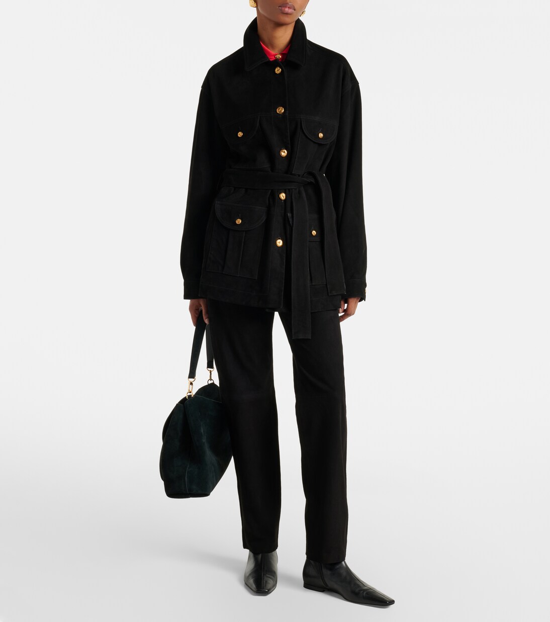 Jacke Sahariana aus Veloursleder | Blazé Milano