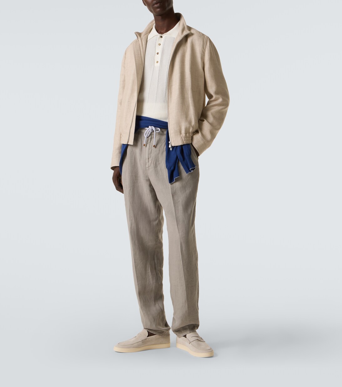 Loafers aus Veloursleder | Brunello Cucinelli