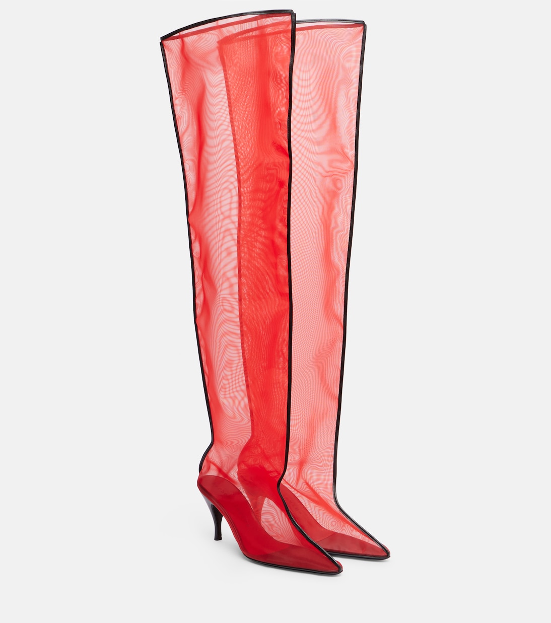Drawing A Blank 80 mesh knee-high boots | Herbert Levine