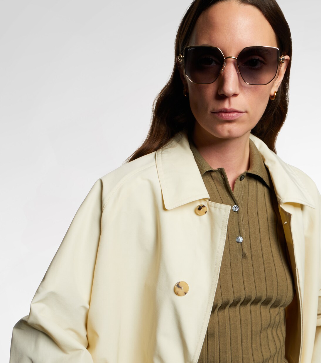 Eckige Sonnenbrille Clash de Cartier | Cartier Eyewear Collection