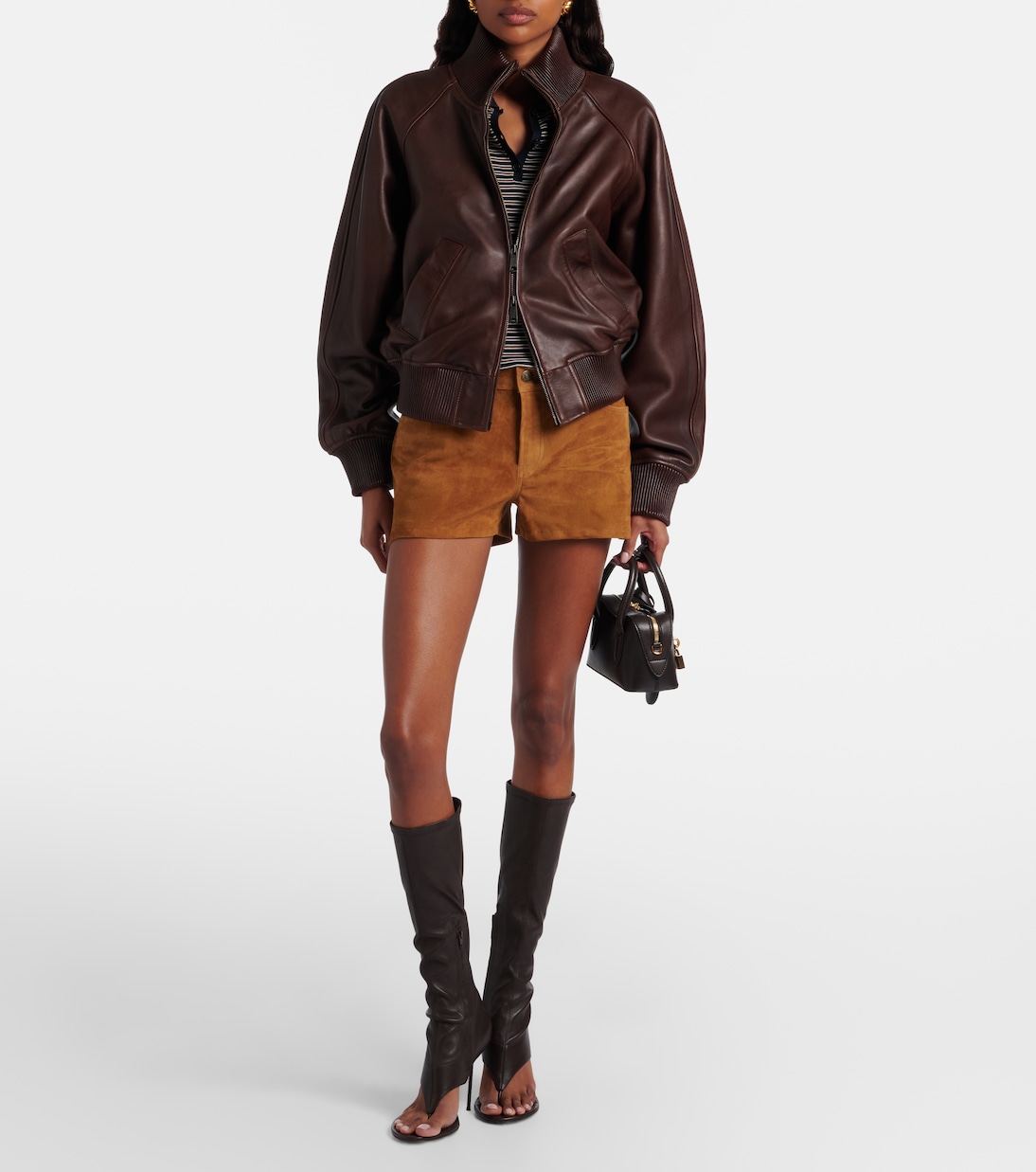 Shorts aus Veloursleder | 7 For All Mankind