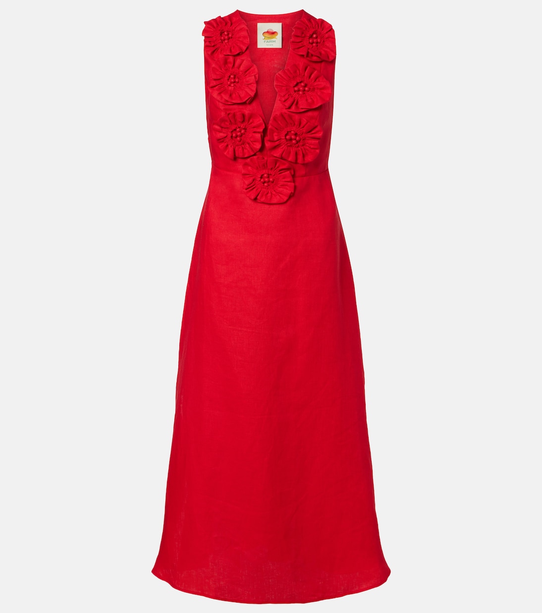 Midikleid aus Leinen | Farm Rio