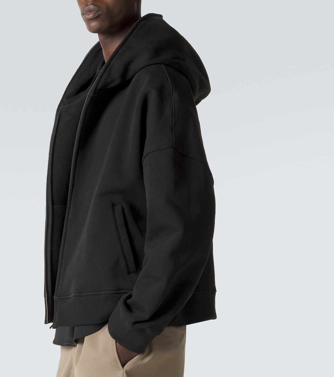 Eternal Zip cotton fleece hoodie | Entire Studios