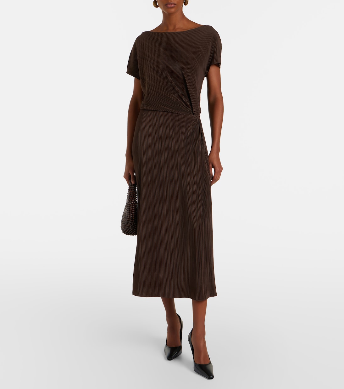 Pleated midi dress | Vince