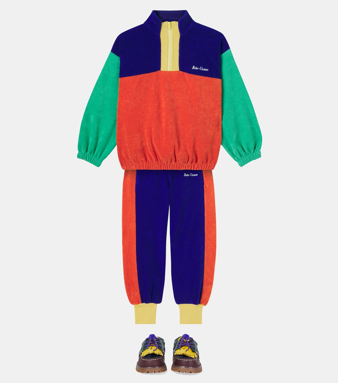 Bobo Choses cotton-blend terry sweatpants | Bobo Choses