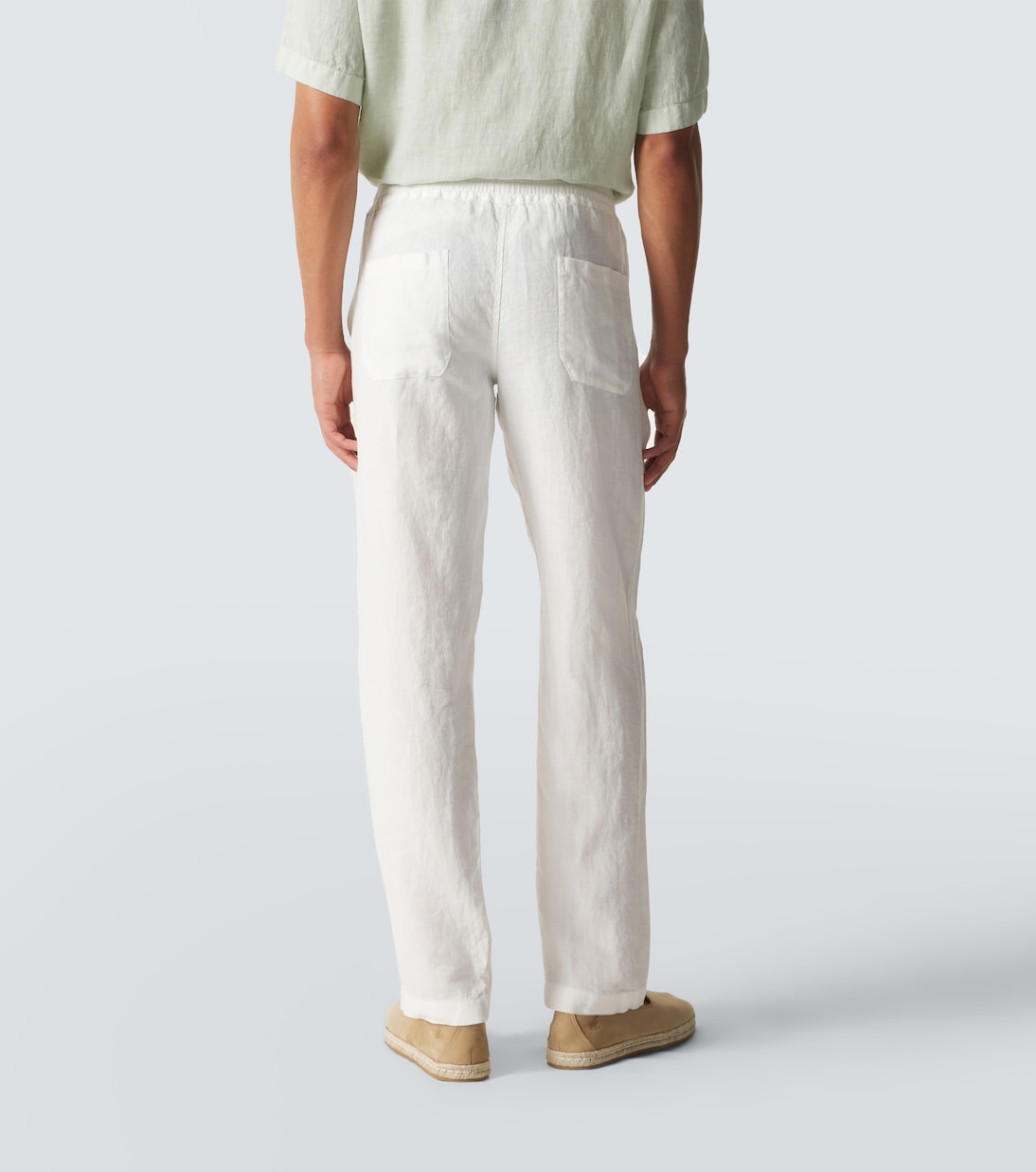 Linen straight pants | Thom Sweeney