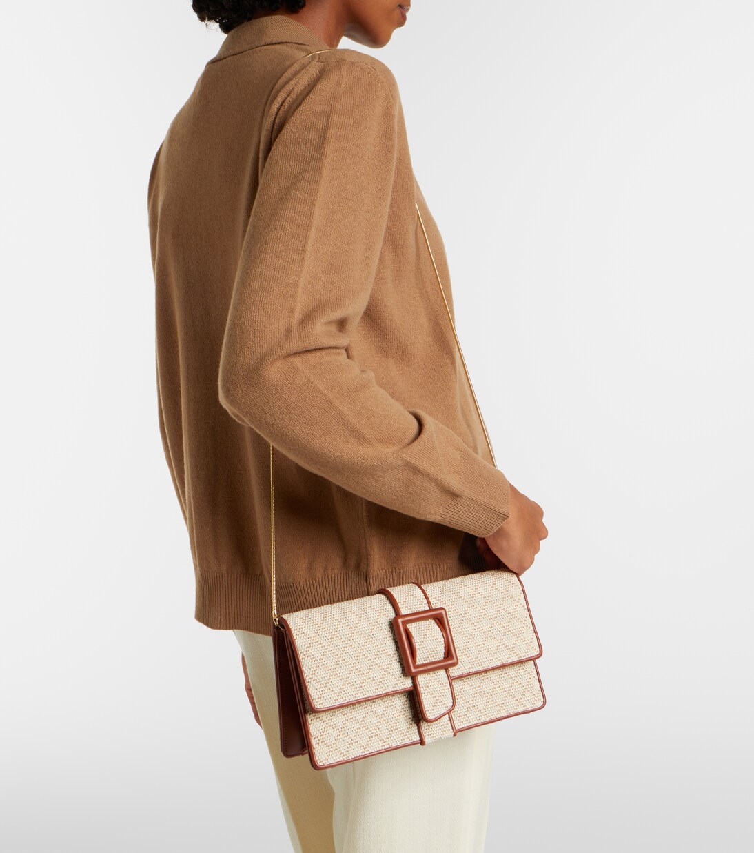 Maycap raffia-effect clutch | Manolo Blahnik