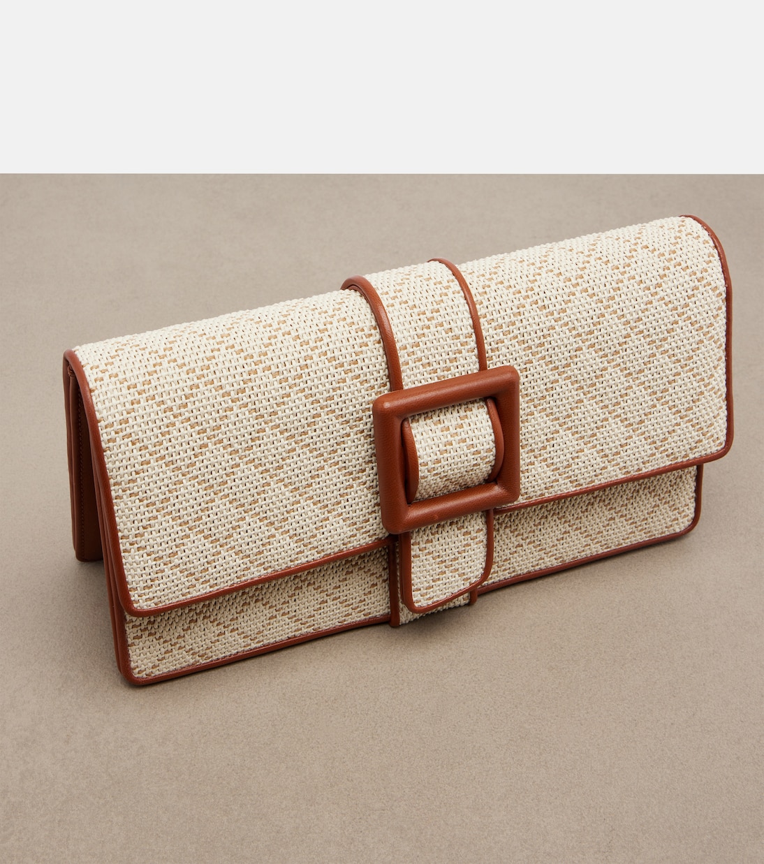 Maycap raffia-effect clutch | Manolo Blahnik