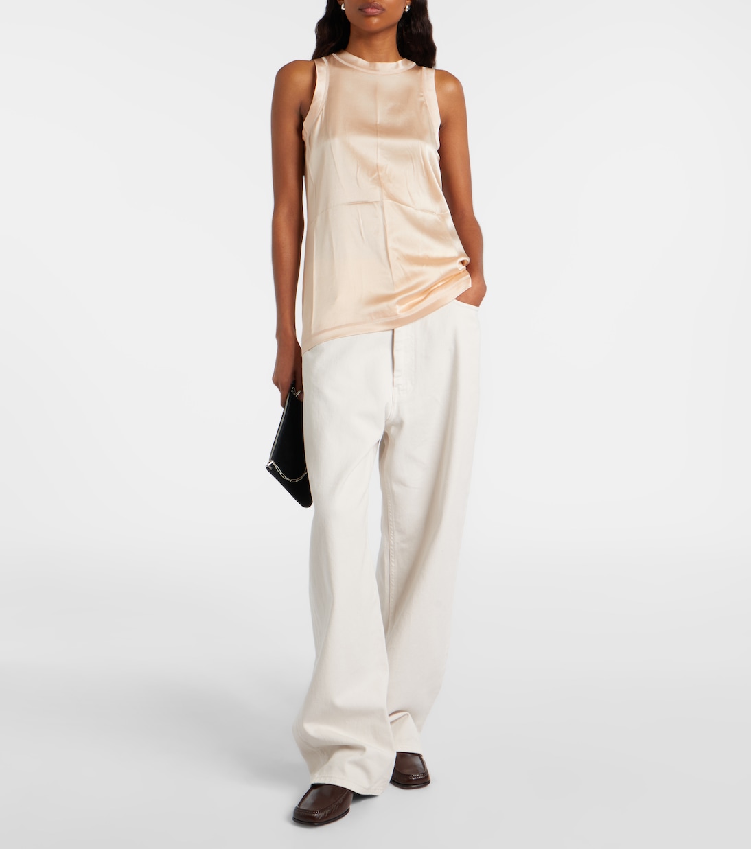 Top Liquid Vest aus einem Seidengemisch mit Satin | Phoebe Philo