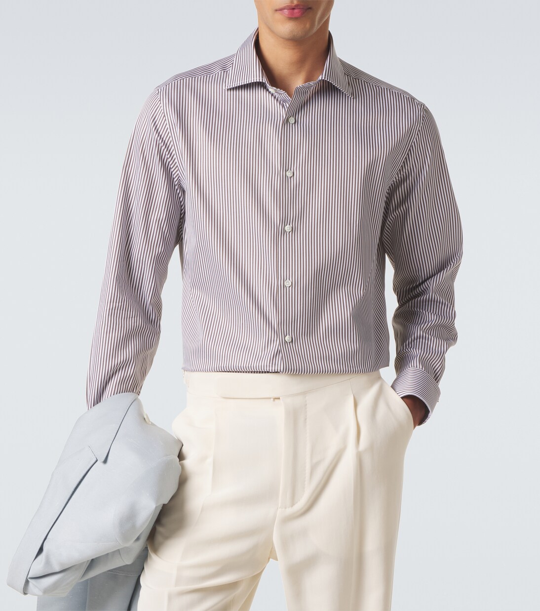 Striped cotton shirt | Canali