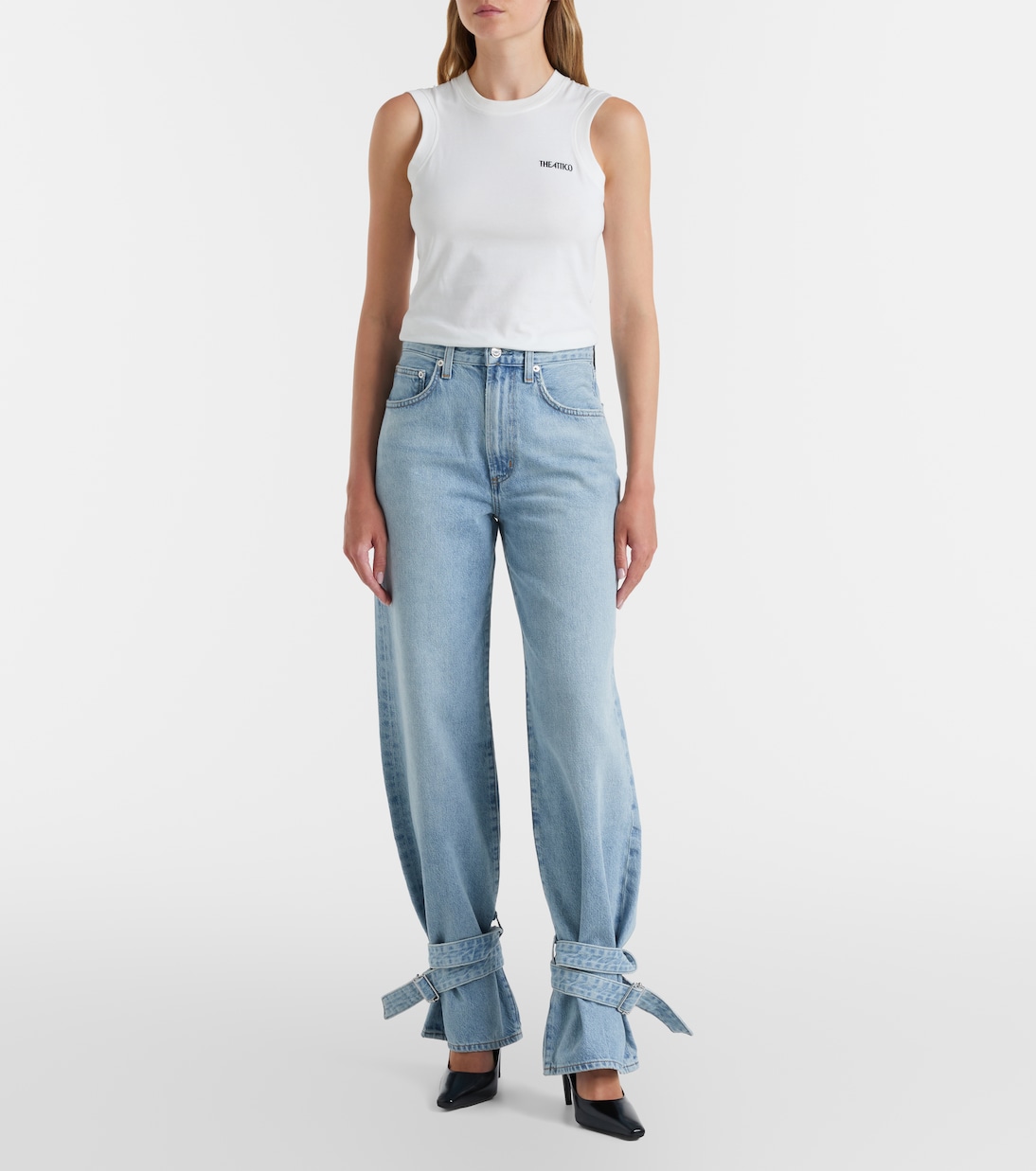Cinched Hem wide-leg jeans | Agolde
