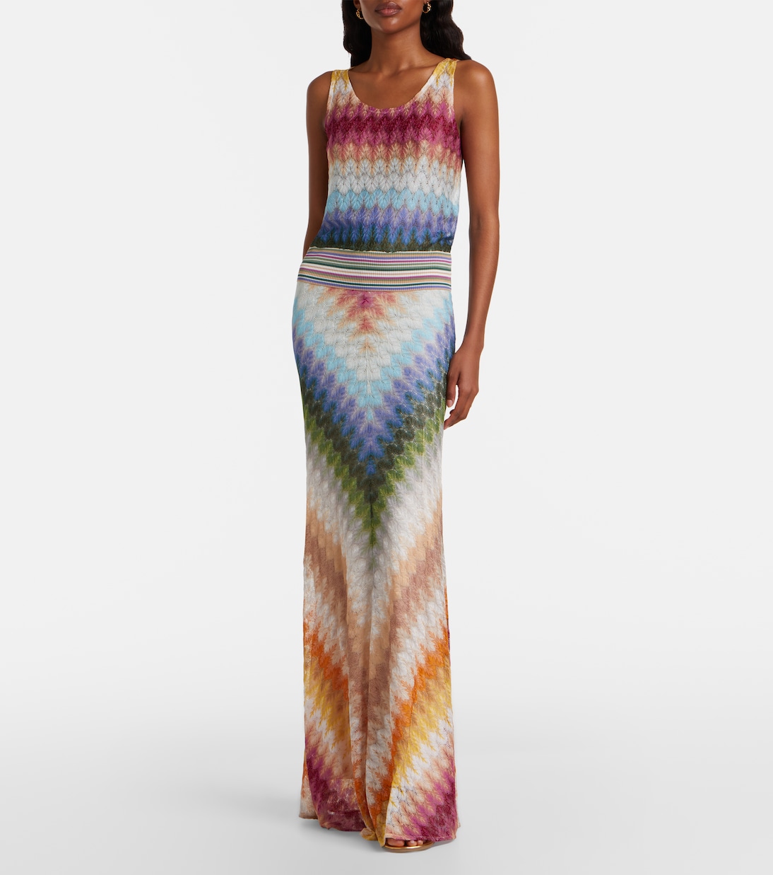 تنورة ماكسي محبوكة | Missoni