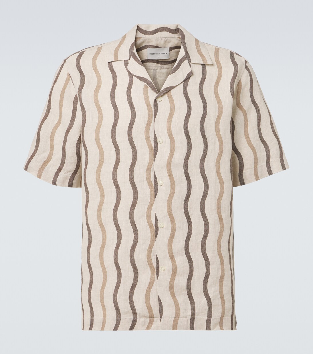 Camisa bowling Roberto de lino estampada | Frescobol Carioca