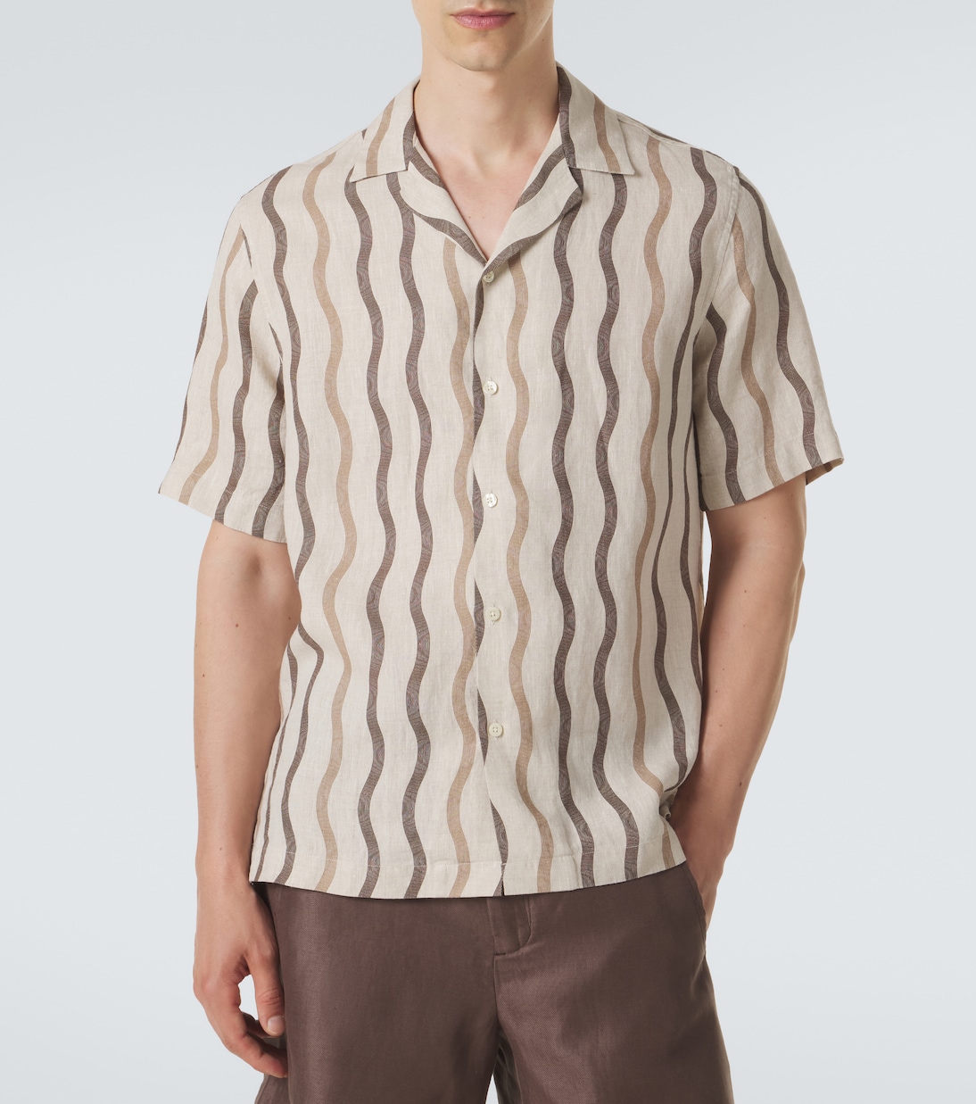 Camisa bowling Roberto de lino estampada | Frescobol Carioca