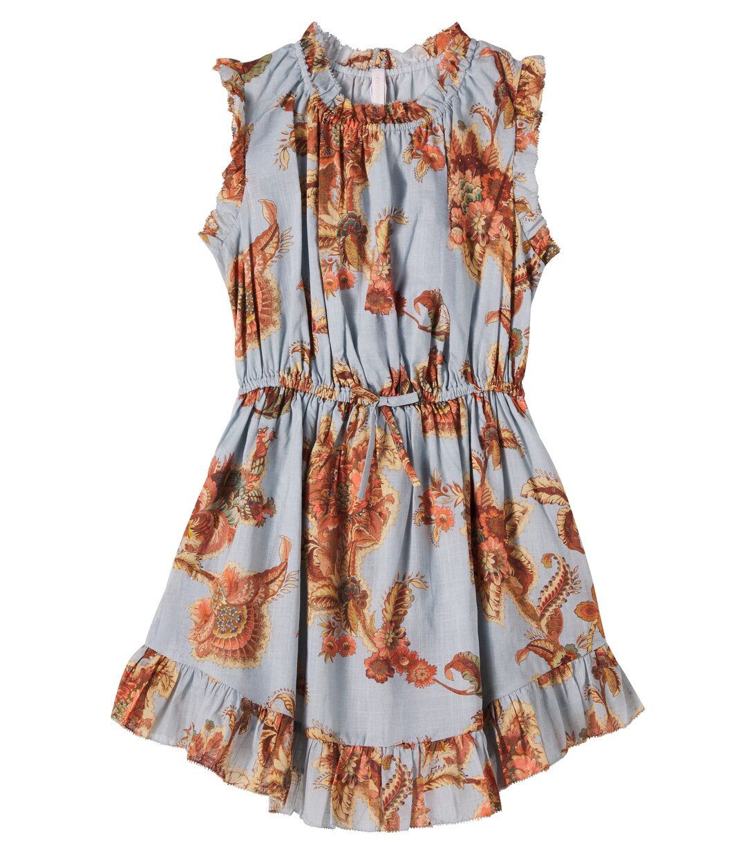 Aster floral ruffled cotton dress | Zimmermann Kids