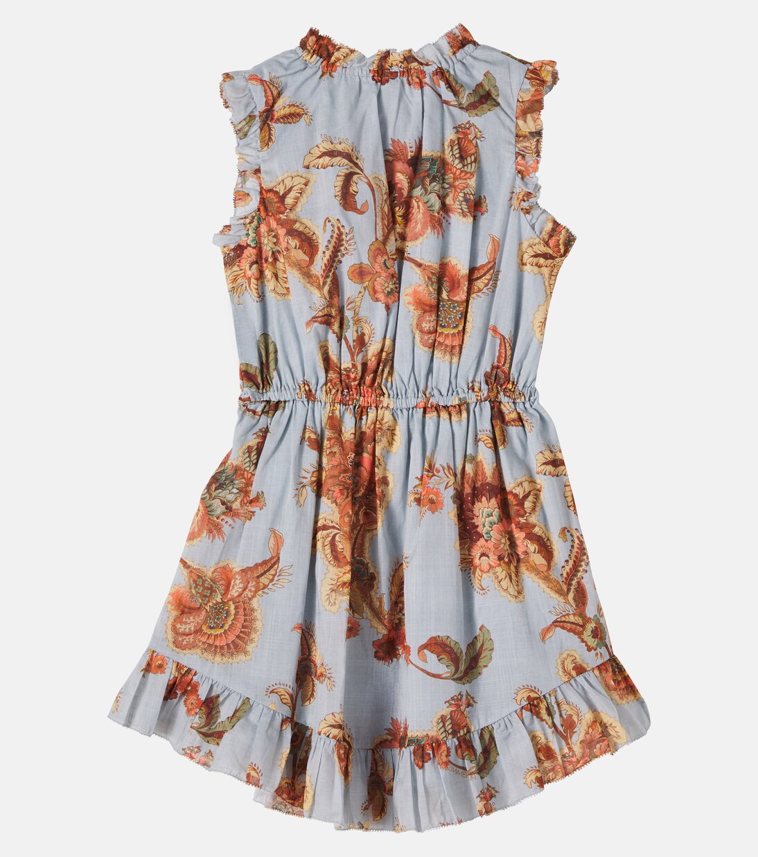 Aster floral ruffled cotton dress | Zimmermann Kids
