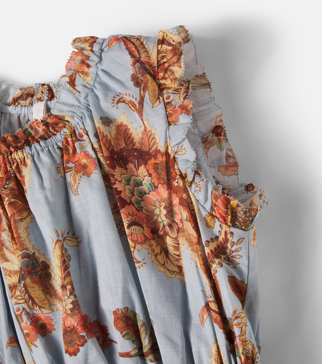 Aster floral ruffled cotton dress | Zimmermann Kids