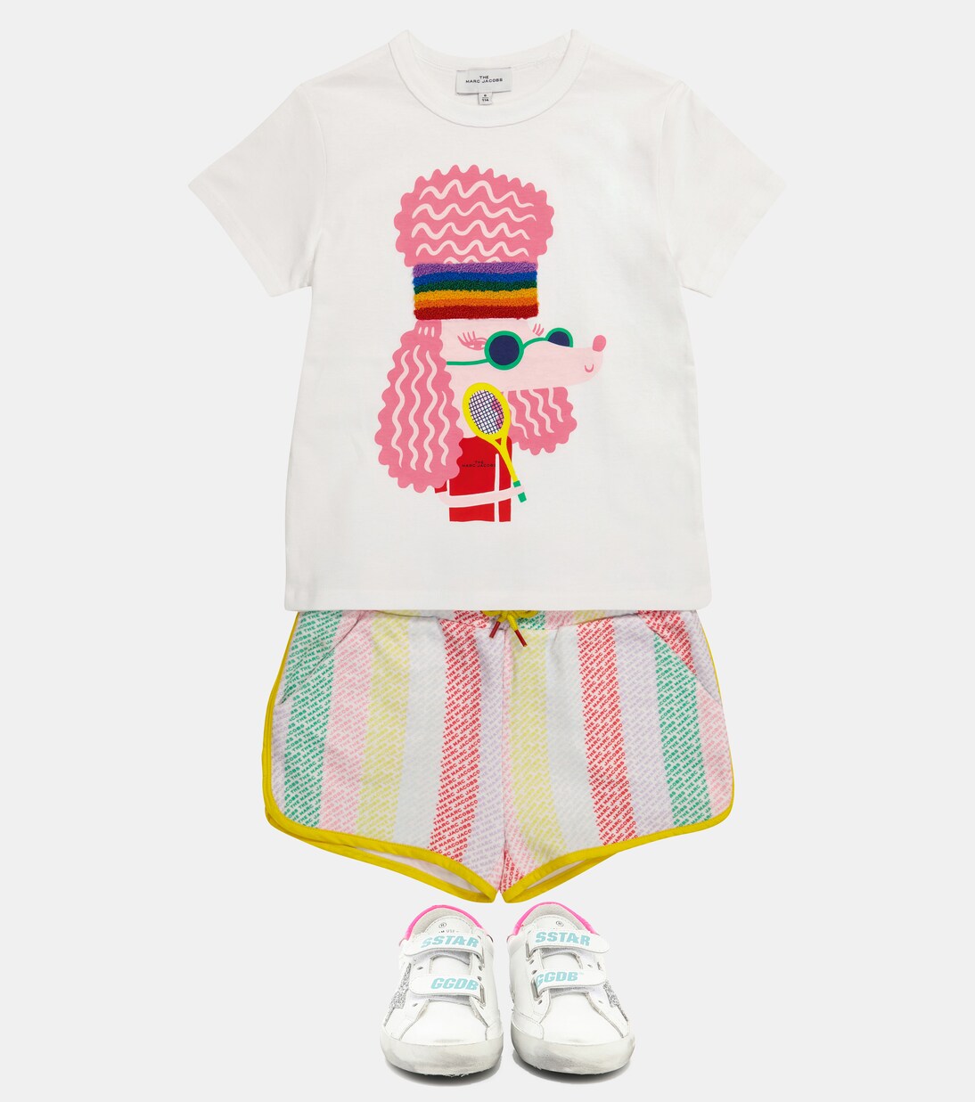 Short à logo en coton mélangé | Marc Jacobs Kids