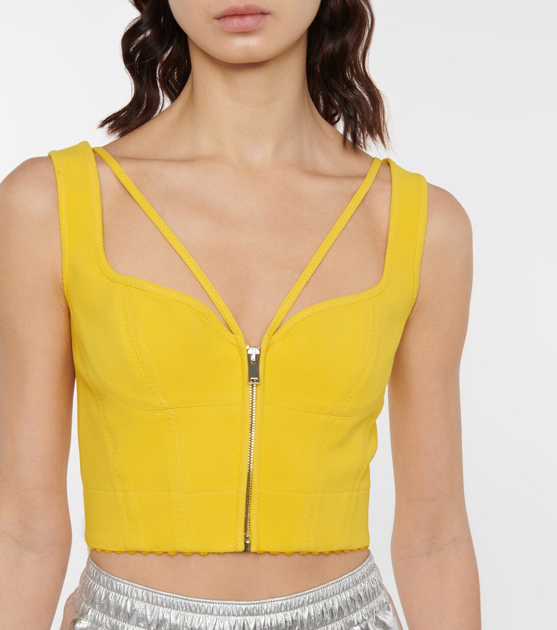 Bustier-Top aus Scuba | Stella McCartney