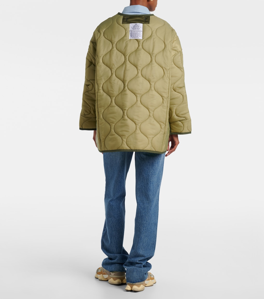 Teddy oversized quilted jacket | The Frankie Shop