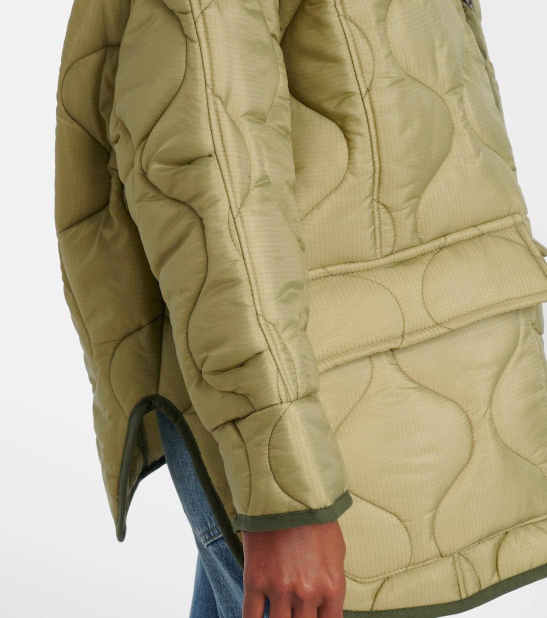 Teddy oversized quilted jacket | The Frankie Shop