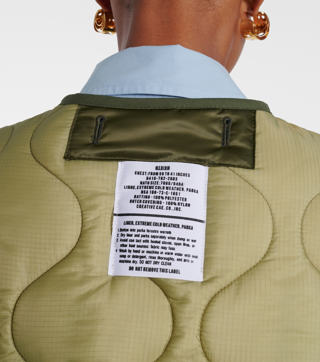 Teddy oversized quilted jacket | The Frankie Shop