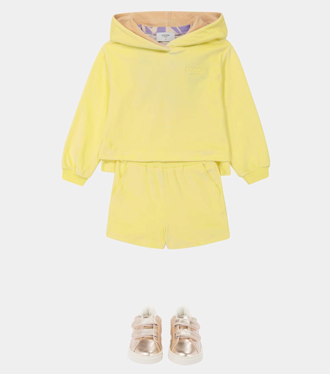 Sweat-shirt à capuche en velours | Paade Mode