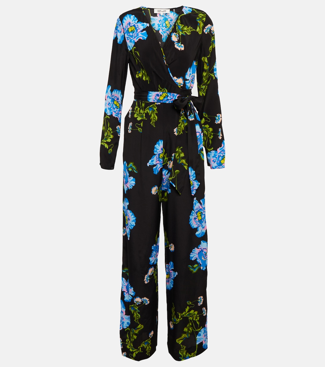 Gulio printed crêpe de chine jumpsuit | Diane von Furstenberg