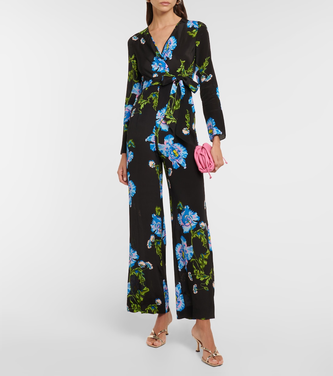 Gulio printed crêpe de chine jumpsuit | Diane von Furstenberg