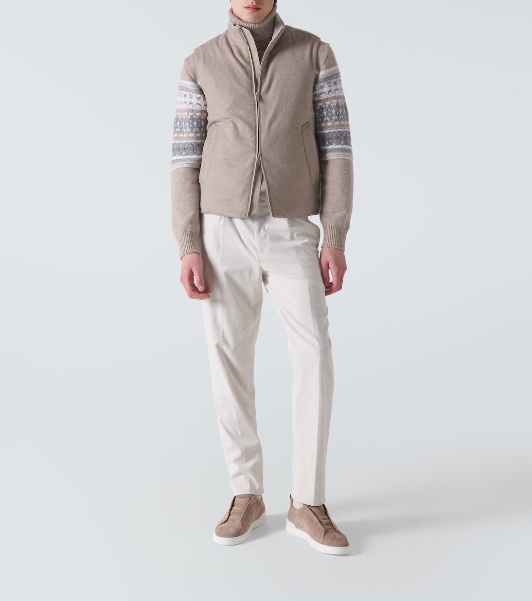 Sneakers Triple Stitch aus Veloursleder | Zegna