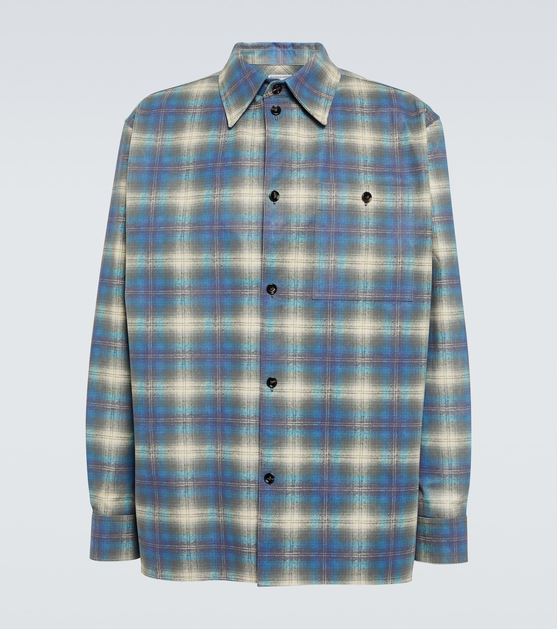 Checked leather shirt | Bottega Veneta