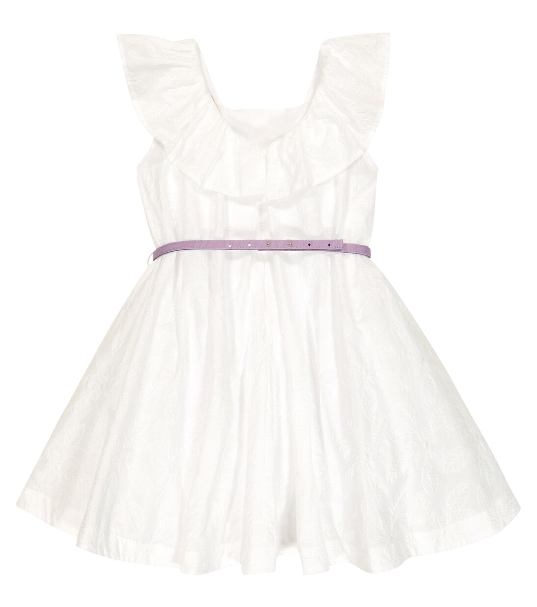 Embellished broderie anglaise dress | Monnalisa