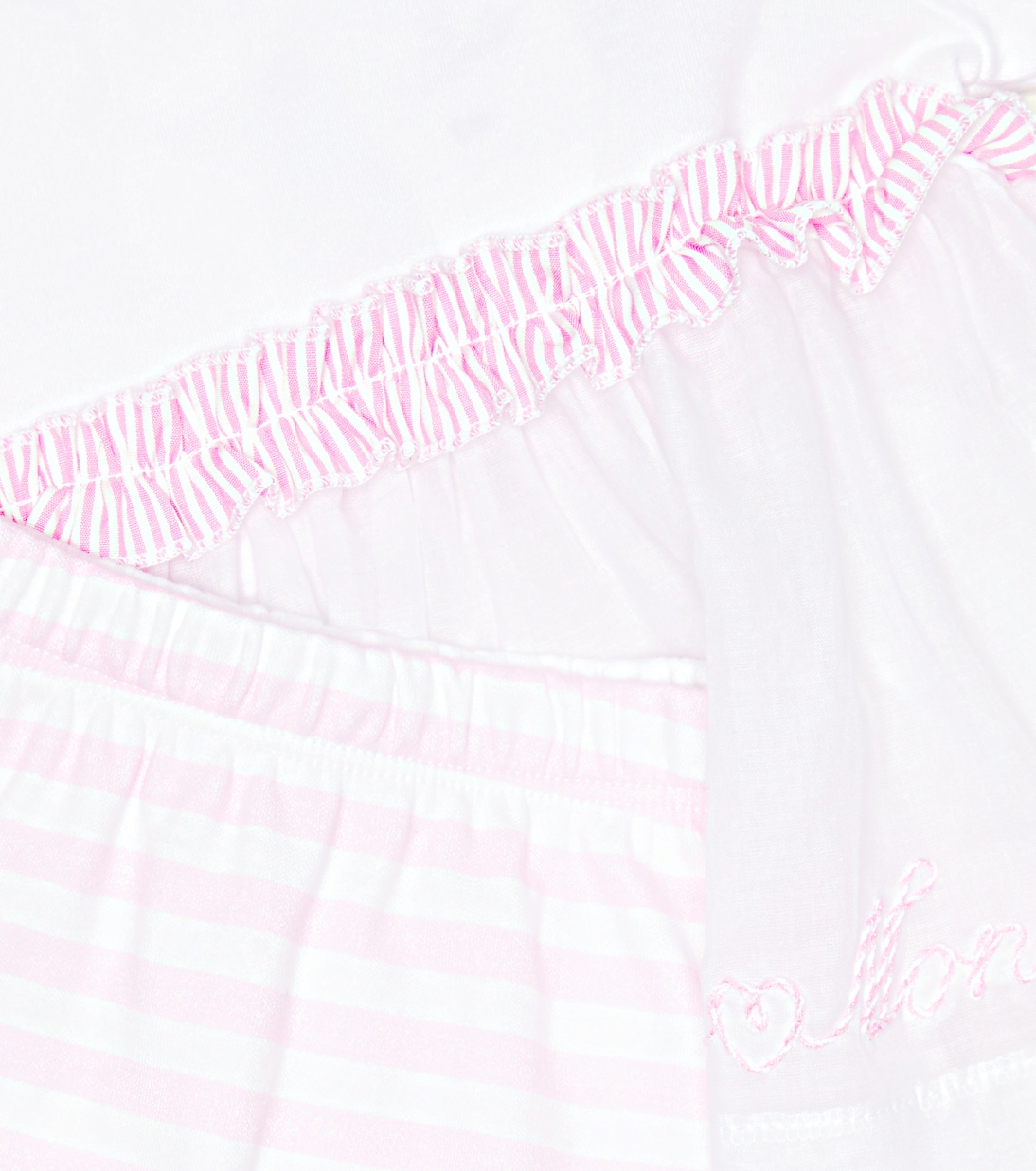 Baby cotton dress and pants set | Monnalisa