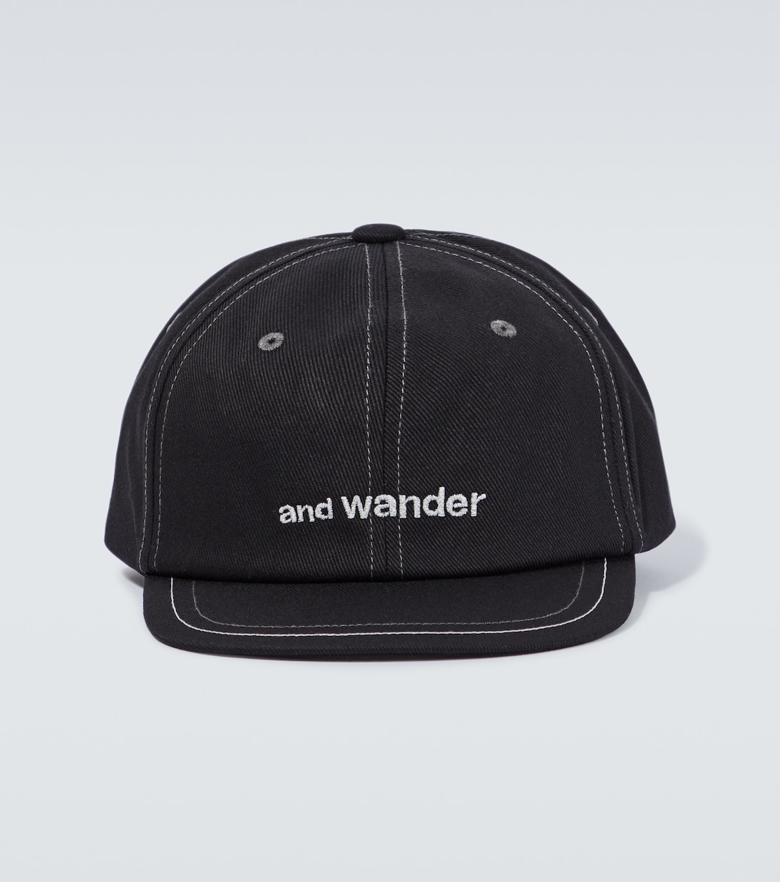 Logo cotton twill cap | And Wander