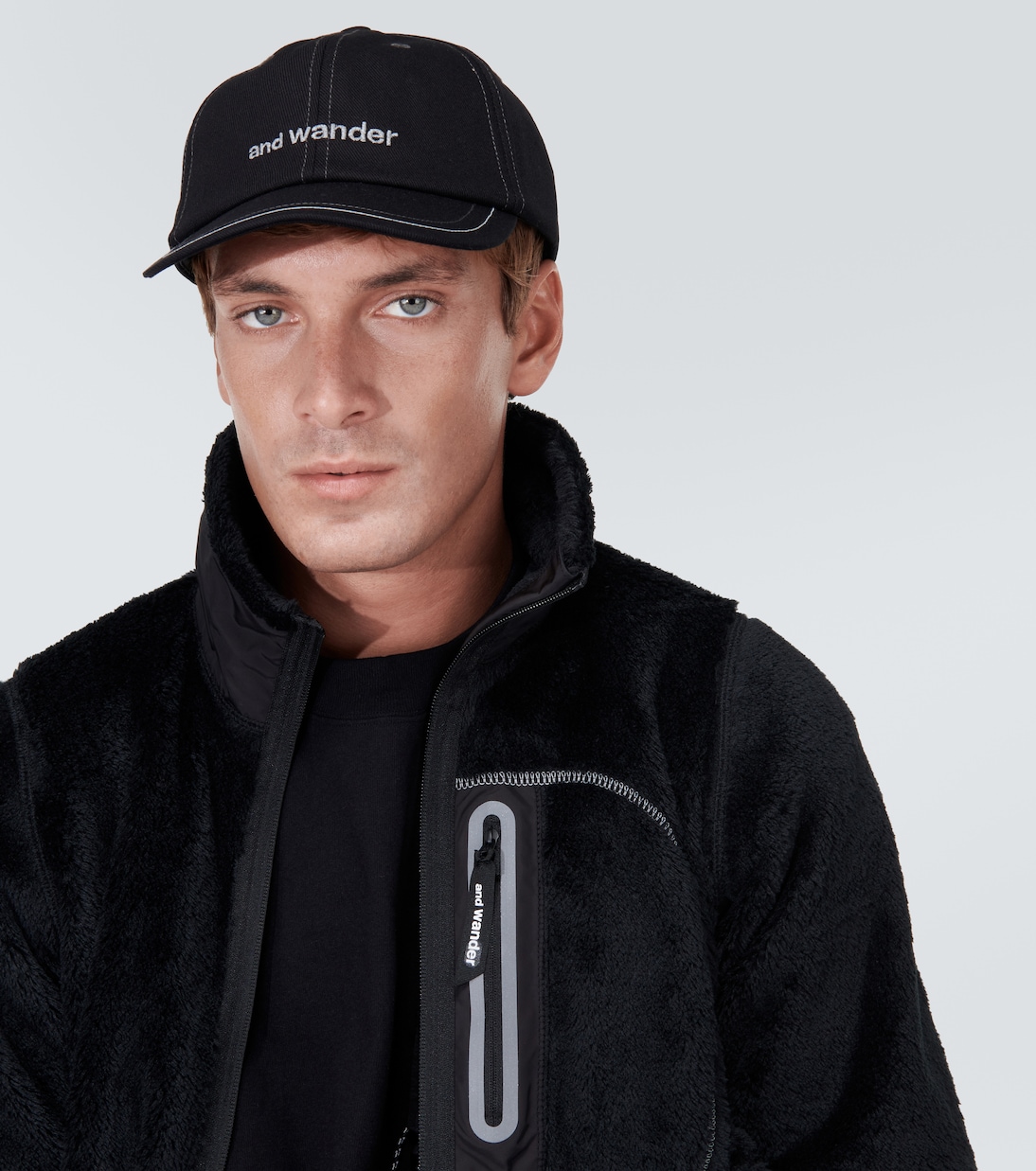 Logo cotton twill cap | And Wander