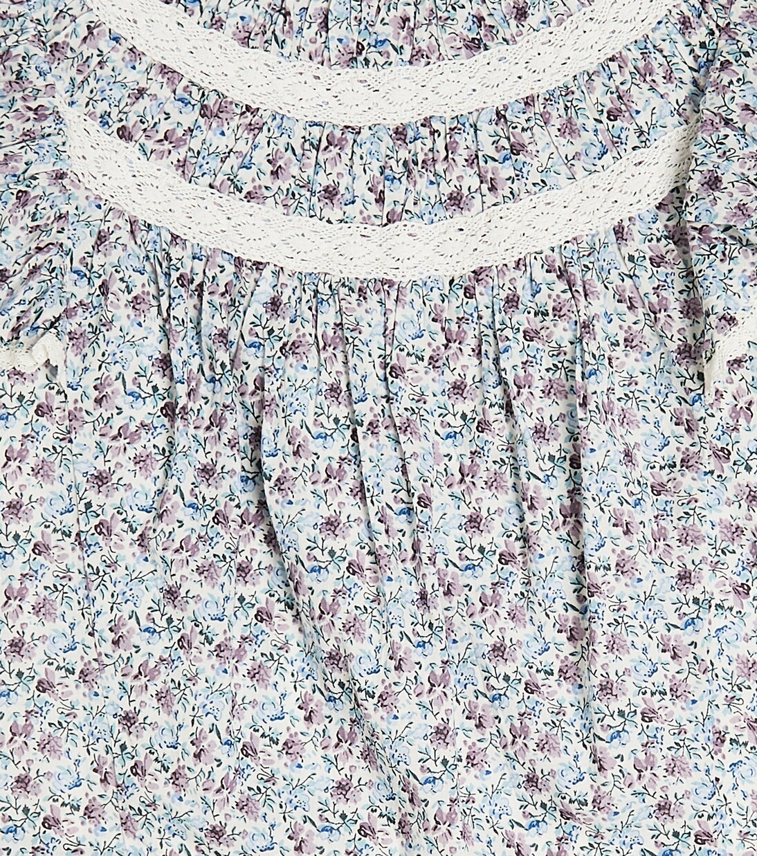 Janipa lace-trimmed floral cotton top | Louise Misha