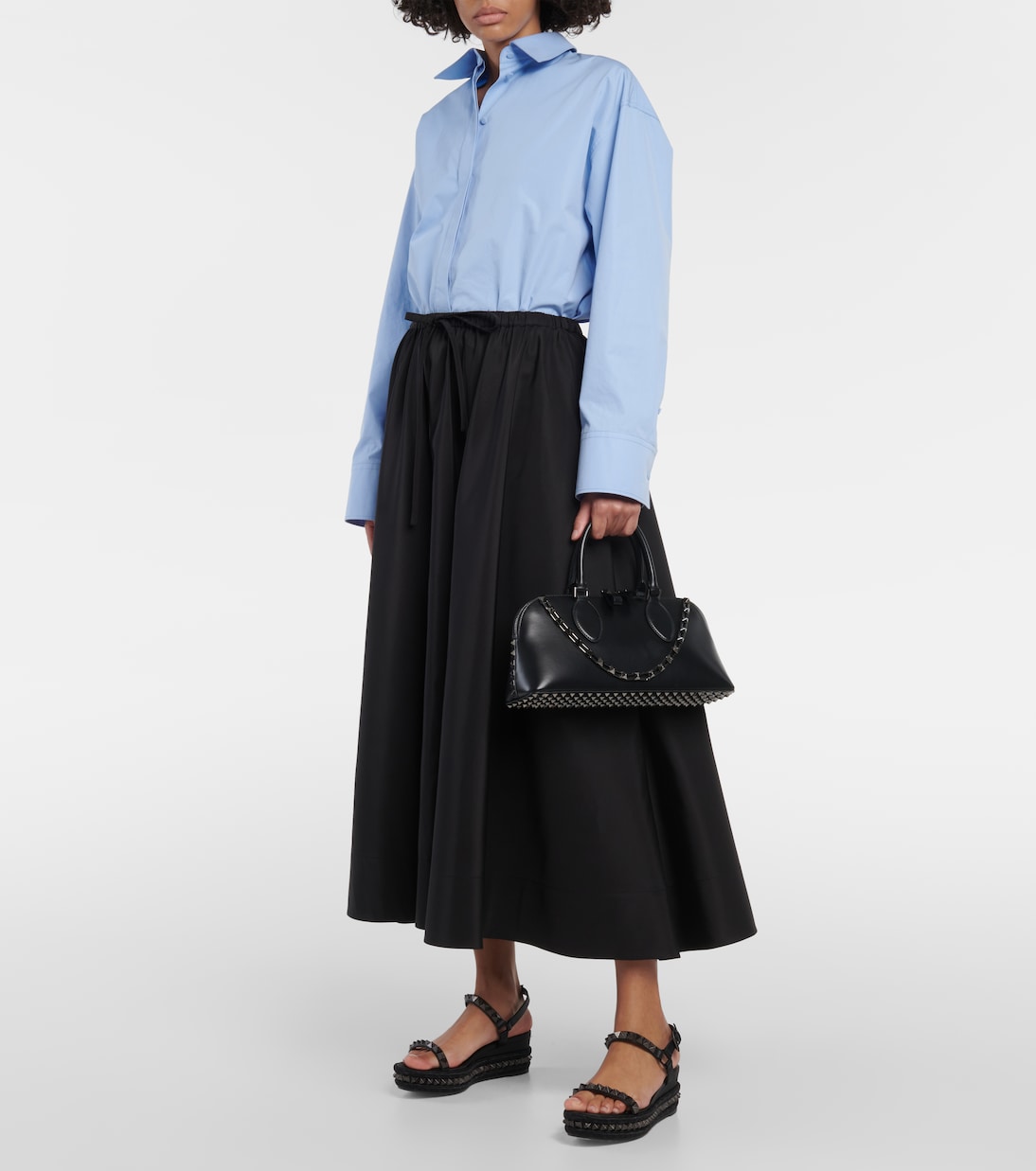 Pyra Clou leather espadrille wedges | Christian Louboutin