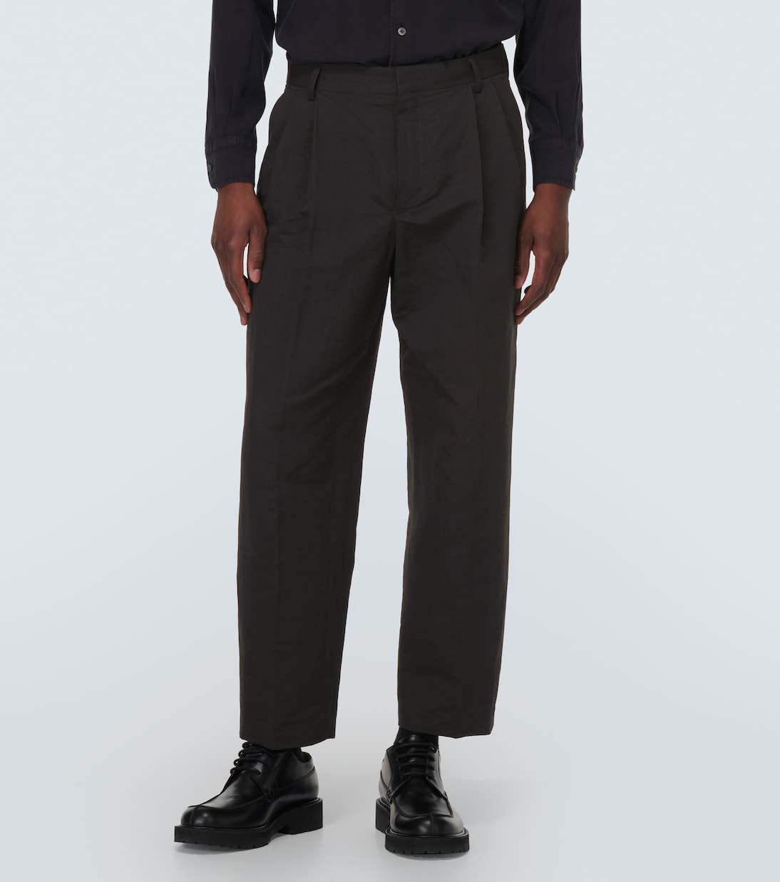 Pantaloni regular in lino e cotone | Dries Van Noten