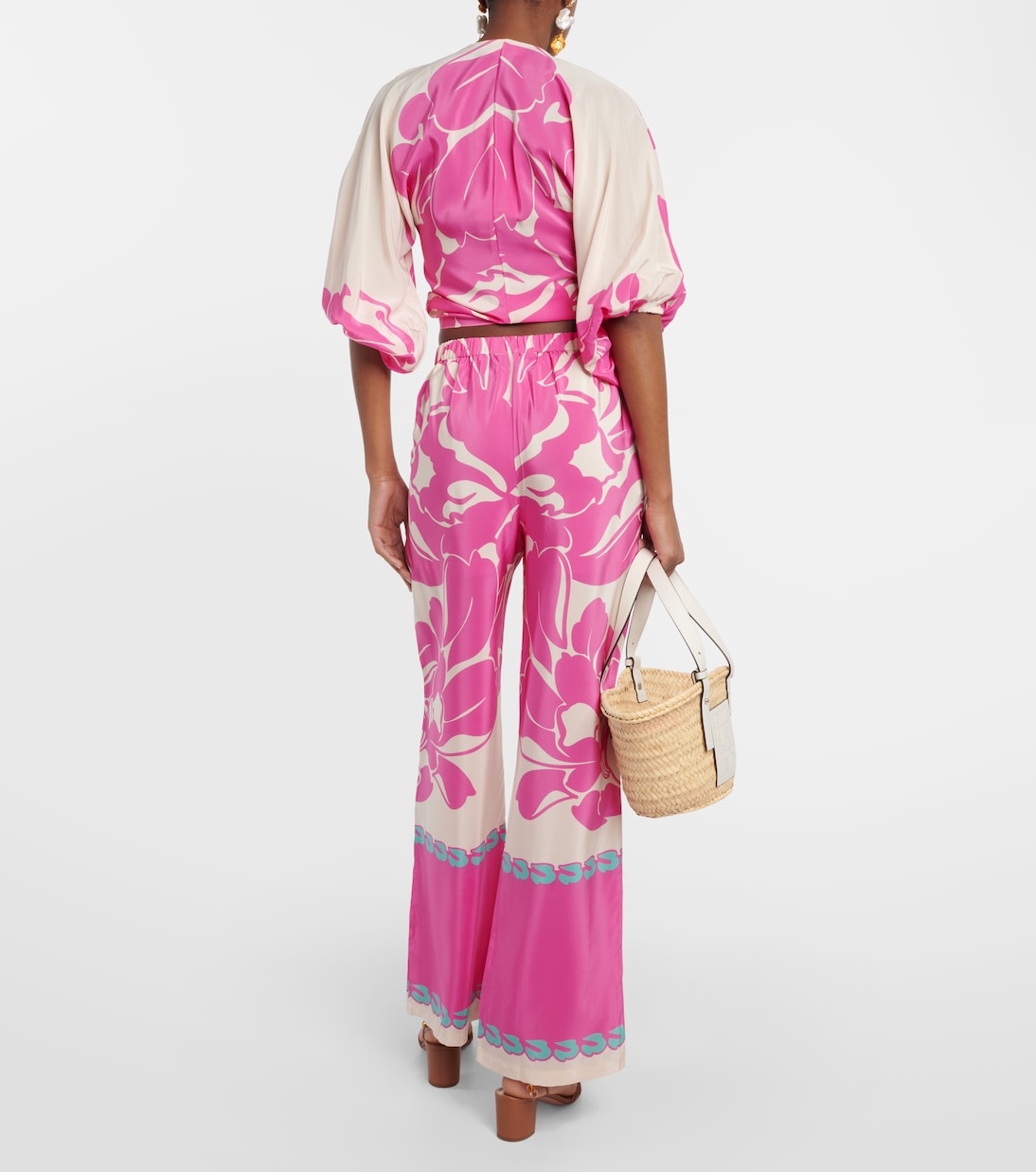 Blouse imprimée en soie | Adriana Degreas